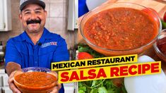 the mexican restaurant salsa recipe is ready to be eaten