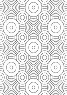 a black and white pattern with circles