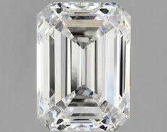 an emerald cut diamond on a white background