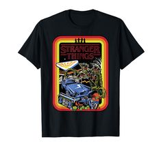 PRICES MAY VARY. Officially Licensed Stranger Things Apparel 20NXST00026A-001 Lightweight, Classic fit, Double-needle sleeve and bottom hem Stranger Things Day, Stranger Things Merchandise, Stranger Things Netflix, T Shirt Image, Toddler Hoodie, Retro Poster, Quality Fashion, Branded T Shirts, Stranger Things