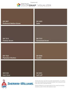 the color scheme for sherylin williams's new paint colors, which are available in