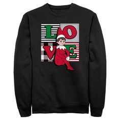 Gather the family and get cozy together in this officially licensed apparel from The Elf on the Shelf! Celebrate this fun-filled Christmas tradition and give Santa's scout elves extra support by wearing this The Elf on the Shelf Men's Plaid Love Graphic Crewneck Sweatshirt that features the word "Love" spelled out in different patterned squares and a blue-eyed boy Scout Elf sitting across the front. Grab these cute and festive sweatshirts and join Santa's crew this holiday season! The Elf On The Shelf, Love Sweatshirt, Mens Crewneck Sweatshirt, Love Graphic, Christmas Tradition, Word Love, Boy Scout, Blue Eyed, Christmas Men