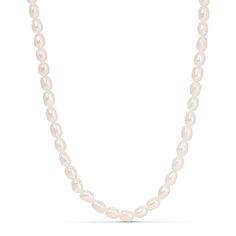 Customize the classic pearl necklace with your choice of peach, purple, or white genuine freshwater pearls for a subtle luster sure to brighten up any outfit. Naturally tinted, this necklace pairs great with dainty golden chains and pearl earrings to tie up your look. Classic Single Strand Beaded Necklaces, Classic Single Strand Beaded Necklace For Everyday, Feminine Formal Necklace With Pearl Chain, Elegant Oval Necklace With Pearl Charm, Formal Feminine Necklace With Pearl Chain, Feminine Formal Necklaces With Pearl Chain, Delicate Pearl Necklaces With Round Beads, Delicate Pearl Necklace With Round Beads, Everyday Pearl Necklaces With Round Beads