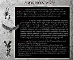 the first page of scorpio stages