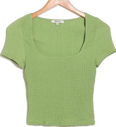 Tshirt Crafts, Square Neck Top, Green Top, Fast Track, Green Tops, Square Neckline, Square Neck, Nordstrom Rack, Madewell