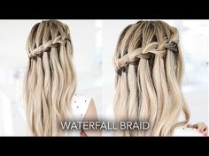 Twist Waterfall Braid, Diy Dreadlocks, Easy Braids For Beginners, Waterfall Braid Updo, Regency Hair, Braid Updo Tutorial, Waterfall Braid Tutorial, Hair Braid Diy, Braids Tutorial Easy