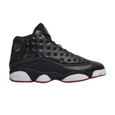 Find JORDAN 13 Retro 'playoff' 2011 on Editorialist. Although they made their first appearance at the 1998 All-Star Game, the Air Jordan 13 black, Varsity Red, White, and Vibrant Yellow colorway would eventually be remembered for Michael Jordan's consistent wear during the '98 Playoffs. But it wasn't until 2011 that Jordan Brand would retro the Air Jordan 13 'Playoffs,' with a second retro release arriving in 2017. Black Leather Jordan Shoes For Sports, Black Leather Jordan Shoes For Sports Events, Black Leather Sneakers For Sports Events, Jordan Basketball Shoes Black With Boost Midsole, Black Casual Jordan Basketball Shoes, Casual Black Jordan Basketball Shoes, Black Casual Jordan Shoes For Basketball, Jordan 13 Playoffs, Jordan 13 Black