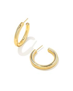 Kendra Scott Earrings, Earrings In Gold, Kendra Scott Jewelry, Elevate Your Look, Girly Jewelry, Gold Collection, Accessories Jewelry Earrings, Gold Hoops, Gold Fashion