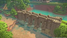 Minecraft Mountain Castle, Minecraft Medieval Buildings, Minecraft P, Dragon Quest Builders 2, Minecraft Statues, Mc Ideas, Minecraft Castle, Minecraft Medieval, Mc Builds