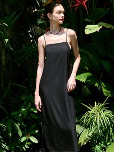 This is a modern and casual sleeveless dress by FACADE PATTERN that is made out of high quality and sturdy fabric. With unique design detail and trendy mood, you can style it for your clean and casual daily outfit.- Adjustable string on the back- Light and cool touch of fabric- Maxi length and sleeveless design Facade Pattern, Sleeveless Dresses Casual, Daily Outfits, Design Details, Unique Design, Sleeveless Dress, Black Dress, Unique Designs, High Quality