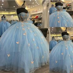 Top Seller for Light Blue Quinceanera Dresses Ball Gown 3D Flowers Beaded Sweet 16 Prom Party, Women's Dresses Sparkle Wedding Dresses, Light Blue Quinceanera Dresses, Blue Quinceanera Dresses, Blue Quinceanera, Quinceanera Dresses Blue, Sparkle Wedding Dress, Dresses Ball Gown, Sparkle Wedding, Exclusive Wedding