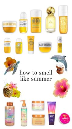 Best Summer Skincare Products, Summer Perfume Aesthetic, Summer Scent Combos, Smell Good Combo Summer, How To Smell Like Summer, Summer Smells, Smell Like Summer, Spring Must Haves