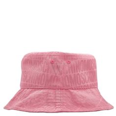 Moschino Ladies Hats. Fashion category: Hats. SKU: 9202-8268-0207. Color: Pink. Moschino Pink Allover Monogram Logo Bucket Hat. 59% polyester 41% cotton. Made in Italy. Ladies Hats, Hats Fashion, Monogram Logo, Moschino, Hats For Women, Bucket Hat, In Italy, Monogram, Italy