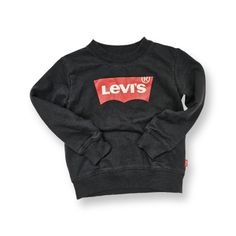 Brand New Vintage Levi Sweat Shirt Levi's Black Long Sleeve Tops, Levi's Black Graphic Print Top, Levis Shirt, Vintage Levis, New Vintage, Shirt Color, Kids Shirts, Black Red, Sweat Shirt