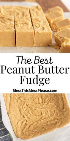 the best peanut butter fudge is made with just 3 ingredients and it's so easy to make