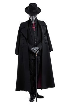 Plague Doctor Hat, Plague Doctor Costume, Black Cloak, Fashion Suits For Men, Drawing Clothes, Fantasy Clothing, Fantasy Fashion, Character Outfits