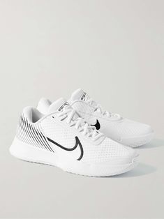 Shop NIKE TENNIS NikeCourt Zoom Vapor Pro 2 Rubber-Trimmed Mesh Sneakers, Explore the latest in-season NIKE TENNIS collection today on MR PORTER Nike Tennis Shoes, Nike Tennis, Mesh Sneakers, White Mesh, Black Rubber, Mr Porter, Tennis Shoes, Nike Shoes, Athletic Shoes