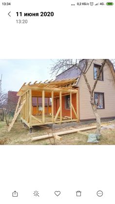 an image of a house being built in the middle of the day with text overlay that reads, 11 march 2020