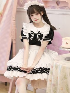 Women's Kawaii Maid Lolita Short Sleeve Dress
Size Chat： Kawaii Store, Winter Colors, Short Sleeve Dress, Drawing Reference, Sleeve Dress, Short Sleeve Dresses, Black Dress, Spring Summer, Quick Saves