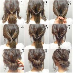 Office Hairstyles, Curly Crochet Hair Styles, Cute Quick Hairstyles, Simple Wedding Hairstyles, Fishtail Braid, Low Bun