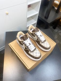 Size: 35-47 It comes with Dust box, Care manual, Tag, and Paper bag.Size Guide: Luxury Brown Sneakers For Streetwear, Luxury Brown Custom Sneakers For Streetwear, Size Guide, Clutch Bag, Paper Bag, Things To Come, Shoulder Bag, Tote Bag