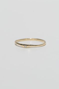 The Love Note ring is a sweet & dainty solid 14k yellow gold band with an inset petite diamond. Whether a love note to yourself or for the one you love, may this design remind the wearer of the beauty and value in their life. Lease note at checkout indicating size. This ring is made to order, please expect 1-3 weeks from order to ship date. Please let us know if this is a rush order and we will do our best to accommodate! This ring is hand carved and cast using the ancient technique of lost wax Timeless Stackable Rings With Single Diamond Gift, Single Diamond Ring In Recycled Gold As Gift, Everyday 14k Gold Birthstone Ring With Diamond, Minimalist Single Diamond Ring In Recycled Gold, Everyday Single Diamond Ring, Classic Birthstone Ring With Single Diamond For Everyday, Classic Everyday Birthstone Ring With Single Diamond, Everyday Classic Birthstone Ring With Single Diamond, Everyday Rings With Single Diamond In Recycled Gold