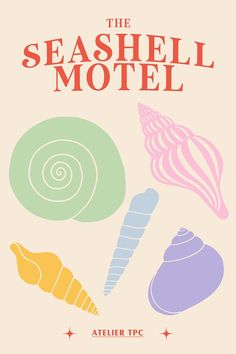 the seashell motel poster is shown here