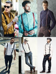 suspender style Suspenders Men Fashion, Mode Rockabilly, Mens Fashion Rugged, Sharp Dressed Man, Well Dressed Men, The Men, Bow Ties, Well Dressed