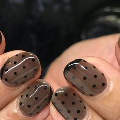 Hey, Nice Nails! on Instagram: "Sheer and Opaque Black for Toni @toncie1208 🖤 using @prestogel no.158 and @leafgelusa no.001 #nailart #gelnails #heynicenails" Sheer Nails, January Nails, Nice Nails, Girls Nails, Fun Nails, Gel Nails, Nail Art, On Instagram