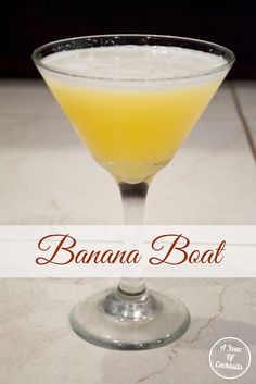 Shots With Banana Liquor, Drinks With 99 Bananas, Drinks With Banana Liquer, Banana Mixed Drinks, Banana Liquor Drinks, Banana Liqueur Drinks Cocktails, 99 Bananas Drinks Recipes, Banana Cocktail Recipes, Banana Martini