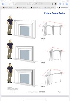 the instructions for how to build a window frame