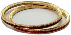 Red Round Metal Bangle, Festive Red Metal Bangle, Wedding Bracelets, Wedding Bracelet, Bangle Bracelets, Gold Tones, Bangles, Ships, Red