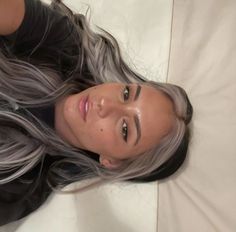 Grey Money Piece, Blonde Money Piece, Black To Blonde Hair, Pale Skin Hair Color, Ash Blonde Balayage, Money Piece, Balayage Hair Dark, Hair Appointment, Dye My Hair