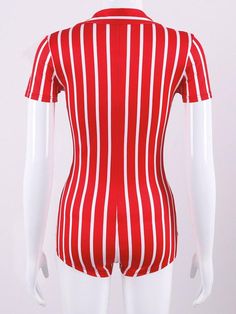 Sku CY-!32809 Material Polyester , Spandex Feature Striped Occasion Casual , Sports Seasons Spring , Summer , Autumn Type Sports Rompers Color RED,BLACK Size S,M,L Size chart: Please consult the size chart we provide for this item's measurements to help you decide which size to buy. Please note: There may be 1-3cm differ due to manual measurement. CMINCH Bust Waist Shoulder Sleeve Hips Length S 74-88 60-68 32 18 74-88 74 M 78-92 64-72 33 19 78-92 76 L 82-96 68-76 34 20 82-96 78 Summer Sports Unitard, Summer Stretch Elastane Unitard, Summer Workout Unitard Made Of Elastane, Summer Workout Unitard In Elastane, Fitted Elastane Unitard For Sports, Summer Workout Elastane Unitard, Trendy High Stretch Summer Unitard, High Stretch Summer Sports Unitard, Sporty Fitted Summer Unitard