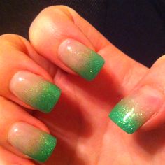 St Patrick's day nails Irish Nails, Saint Patrick Nail, Wedding Day Nails, St Patricks Day Nails, Nails Ombre, Nail Art Ombre, Super Nails, Nails For Kids, Gel Nail Designs