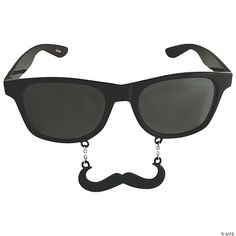 A great way to be cool and look like you have a mustache without having to actually grow one! Black plastic frames, black lenses, and a black 'stache hangs from the frames to complete your mysterious look. Slip these glasses on as a silly disguise or as a must-have Halloween costume accessory for FBI costumes and more. Find even more easy Halloween costume ideas and mustache supplies on our website! One size fits most. Imported. Moustache Party, Cool Mustaches, Oktoberfest Costume, Mustache Party, Book Week Costume, Be Cool, Costume Shop, Eye Wear Glasses