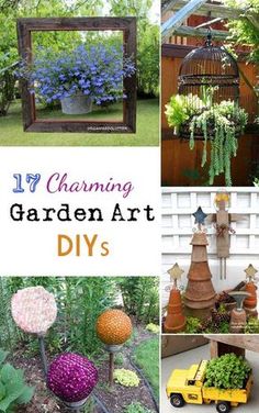 garden art diy's are great for decorating the yard or front yard