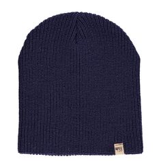 Made of 100% Merino Wool, this beanie will have you looking forward to cold days. The versatility and casual style of this ribbed-knit Merino Wool slouchy beanie ensure you look good and stay warm. A perfect beanie whether you are on a casual walk, or in the ski lodge lounging. Casual Ribbed Beanie For Fall, Navy Casual Winter Hats, Casual Knitted Beanie For Everyday, Navy Casual Beanie Hat, Casual Everyday Knitted Beanie, Classic Knitted Beanie For Everyday, Classic Knitted Everyday Beanie, Casual Everyday Knit Beanie, Everyday Solid Ribbed Hat