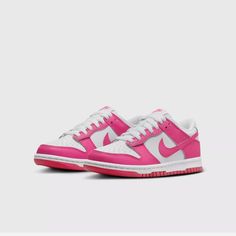 Nike Dunk Low Laser Fuchsia Pink Barbie Fb9109-102 Gs New - These Say Boys But They Fit A Women Size 6.5. So So So Cute! Mid Jordan 1, Getting Ready For School, Low Jordan 1, Low Dunks, Nike X Travis Scott, Sneaker Culture, Supreme Box Logo, Kids Uniforms, Nike Models