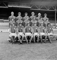 a black and white photo of a soccer team