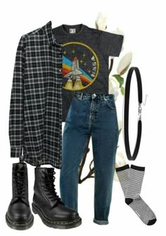 Grunge Winter Outfits, Grunge Outfits 90s, Fest Outfits, 90s Fashion Grunge, Fashion 90s, 90's Fashion, Hipster Outfits, Grunge Look