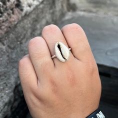 Cowrie Shell Ring, Beautiful Ring, Christmas Ring, Natural Shell Ring, Handmade Ring, Cowrie Jewelry, Women Ring, Statement Ring, Gift Her All my Designs are original. Stone - Cowrie Shell Size - All Size Available Stone Shape - Shell Setting - Bezel This is a classy fine hand-crafted sturdy Cowrie Shell Ring This Cowrie Shell Ring is great for casual or dressy wear This Ring is for Women You will receive a Ring like the one in the pictures This Ring have 925 Stamp Suitable for use in everyday situations, or can also be used as a gift. Unique design will make a special attraction for the wearer. I make my jewelry with passion and love. The perfect gift for a Special occasion Wholesale Orders Accept on Wholesale Price All Pieces Have 925 Stamp Handmade Adjustable Stackable Rings As Gift, Nickel-free White Stackable Rings As Gift, White Toe Ring As A Gift, Bohemian White Midi Rings For Gift, Bohemian White Midi Rings As Gift, Handmade White Stackable Rings As A Gift, Handmade White Stackable Rings As Gift, Christmas Ring, Shell Ring