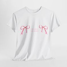 This very cutesy, very demure T-shirt is perfect for that friend who cannot stop saying "that word"!! Perfect for gifts, day-to-day wear, or comfy pajama tees! Pink Slogan T-shirt For Loungewear, Pink Balletcore Tops For Spring, Pink Funny Print T-shirt For Loungewear, Pink T-shirt With Funny Print For Loungewear, Feminine Pink Crew Neck T-shirt, Cute T-shirt With Slogan For Lounging, Cute Text Print T-shirt, White Feminine Crew Neck T-shirt, Feminine White Crew Neck T-shirt