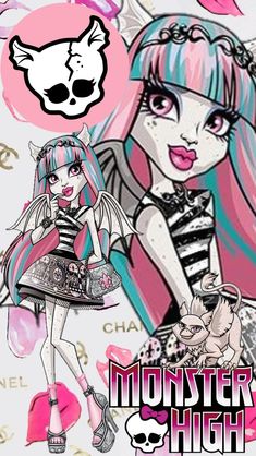 Monster High Aesthetic Wallpaper, Monster High Poster, Monster High Rochelle Goyle, Monster High Wallpaper, Baby Disney Characters, Rochelle Goyle, Anime Lips, Emo Princess