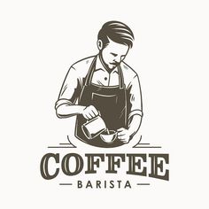 the logo for coffee barista