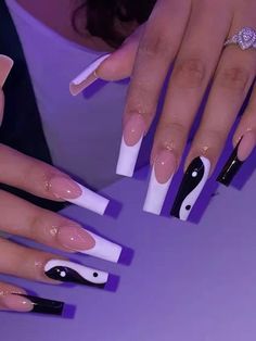 Cute Simple Nails Acrylic Coffin Long, Smeduiem Acrylic Nails, Acrylic Nails Astethic, Bestie Acrylic Nails, Back To School Nails Long Square, Nail Inspo Square Purple, Cute Basic Nails Acrylic Coffin, Baddie Acrylic Nails Medium, Mail Inspo Long