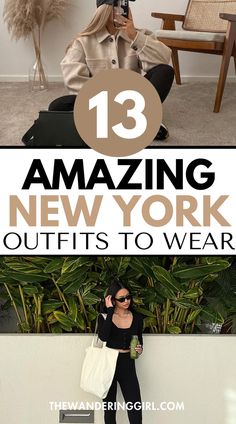 Save this pin for 13+ classy New York outfit ideas to wear! If you want to wear summer New York outfits, spring New York outfits, fall New York outfits, winter New York outfits, and more NYC outfits, this post is a must-read. Tap to learn what to wear to NYC! Outfits To Wear In Washington Dc, New York City Outfits Fall, City Outfit Fall