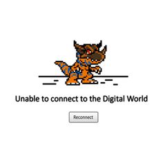 an image of a dog that is playing on the nintendo game console with text reading unable to connect to the digital world