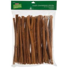 cinnamon sticks are packaged in a plastic bag