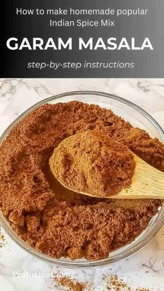 Gram Masala Recipe, Graham Masala, Gram Masala, Gluten Free Curry Recipes, Homemade Garam Masala, Garam Masala Recipe, Indian Spice Mix, Thai Curry Recipes, Vegan Curry Recipes